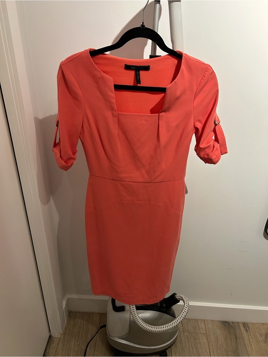 BCBG Dresses & Skirts - BCBG Coral Sheath Dress with Square Neck